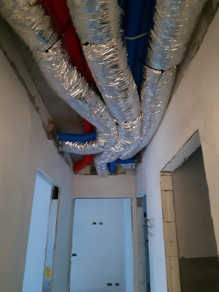 Impianto di VMC e condizionamento in casa classe A4