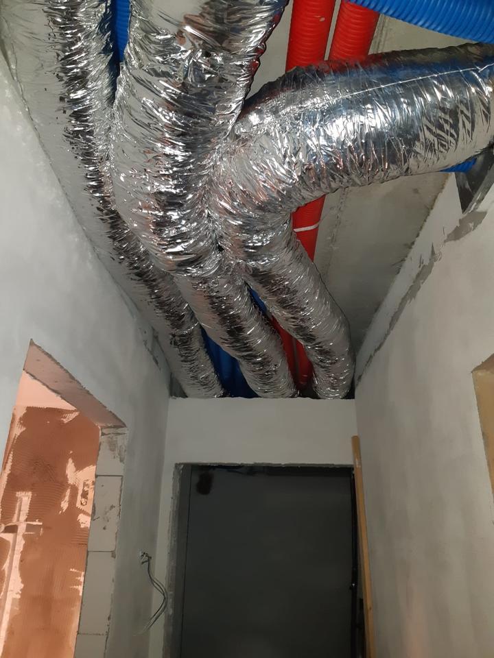Impianto di VMC e condizionamento in casa classe A4
